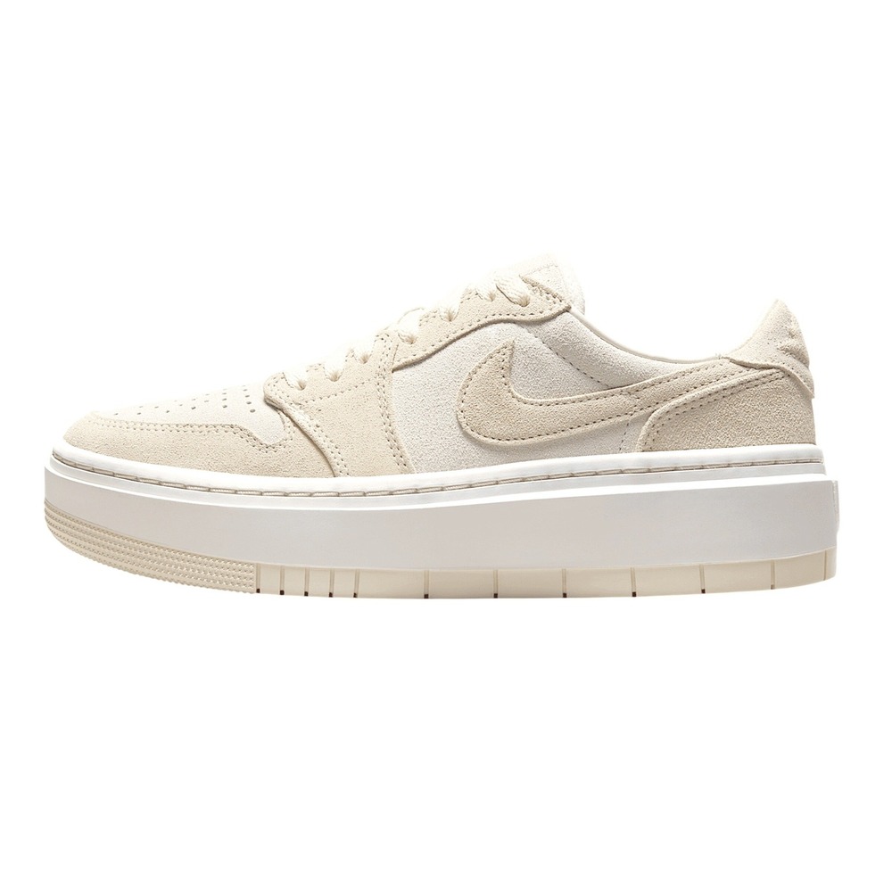 Nike Air Jordan 1 Elevate Low SE‎ Platform Sneakers Beige Suede Women US 7.5